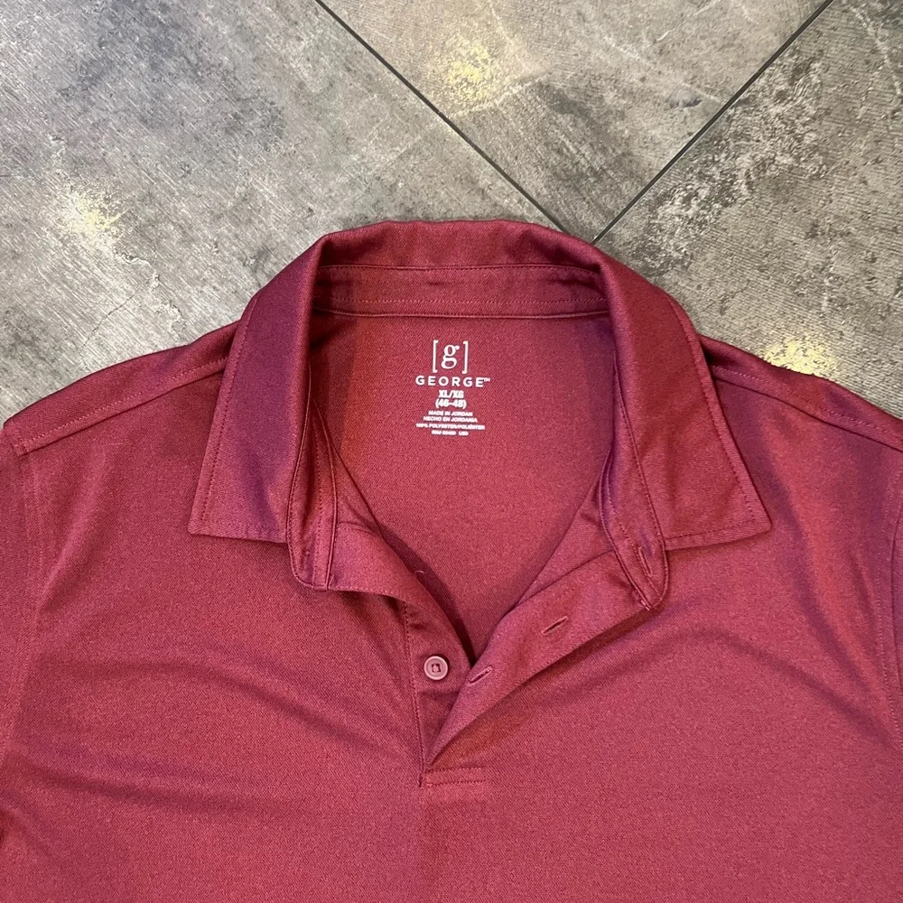 George Men's Red Polo Shirt size xl/xg (46-48) like new!